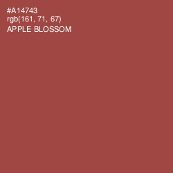 #A14743 - Apple Blossom Color Image