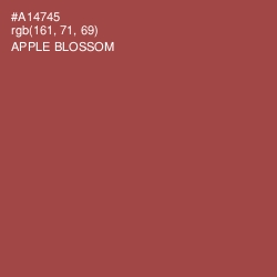 #A14745 - Apple Blossom Color Image