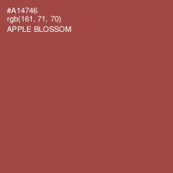 #A14746 - Apple Blossom Color Image