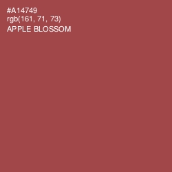 #A14749 - Apple Blossom Color Image