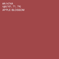 #A1474A - Apple Blossom Color Image