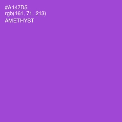 #A147D5 - Amethyst Color Image