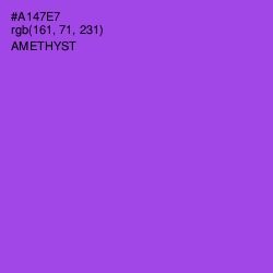 #A147E7 - Amethyst Color Image