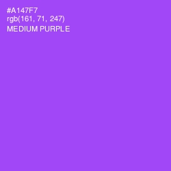 #A147F7 - Medium Purple Color Image