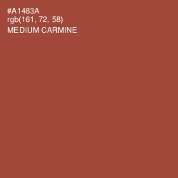 #A1483A - Medium Carmine Color Image