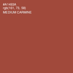 #A1493A - Medium Carmine Color Image