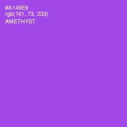 #A149E9 - Amethyst Color Image