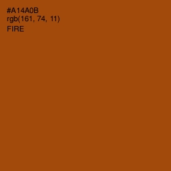 #A14A0B - Fire Color Image