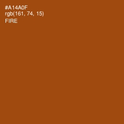 #A14A0F - Fire Color Image