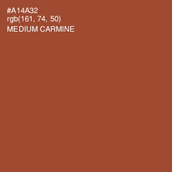 #A14A32 - Medium Carmine Color Image