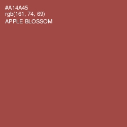 #A14A45 - Apple Blossom Color Image