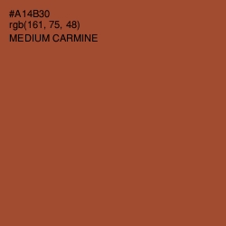 #A14B30 - Medium Carmine Color Image