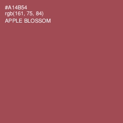 #A14B54 - Apple Blossom Color Image