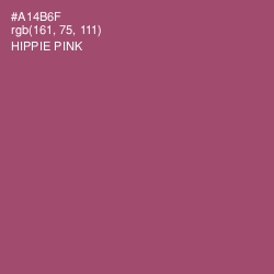#A14B6F - Hippie Pink Color Image