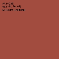 #A14C3E - Medium Carmine Color Image