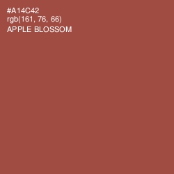 #A14C42 - Apple Blossom Color Image
