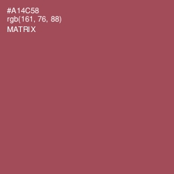 #A14C58 - Matrix Color Image