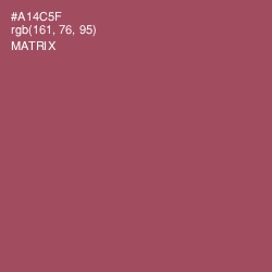 #A14C5F - Matrix Color Image