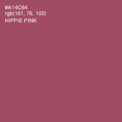 #A14C64 - Hippie Pink Color Image