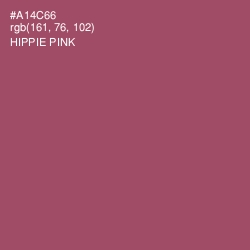 #A14C66 - Hippie Pink Color Image
