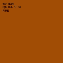 #A14D06 - Fire Color Image