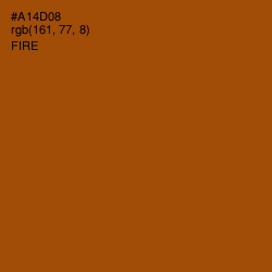 #A14D08 - Fire Color Image