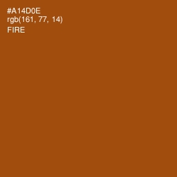 #A14D0E - Fire Color Image