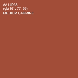 #A14D38 - Medium Carmine Color Image