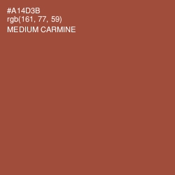 #A14D3B - Medium Carmine Color Image