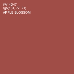 #A14D47 - Apple Blossom Color Image