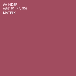 #A14D5F - Matrix Color Image