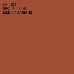 #A14E36 - Medium Carmine Color Image