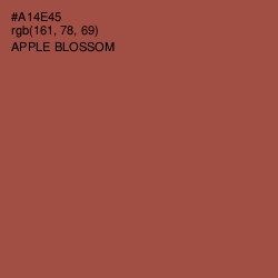 #A14E45 - Apple Blossom Color Image