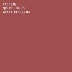 #A14E4E - Apple Blossom Color Image