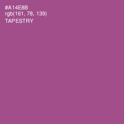 #A14E8B - Tapestry Color Image