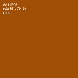 #A14F06 - Fire Color Image