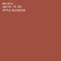 #A14F41 - Apple Blossom Color Image