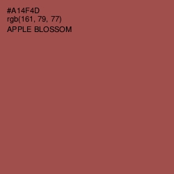 #A14F4D - Apple Blossom Color Image