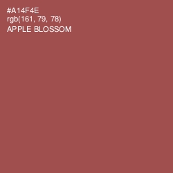 #A14F4E - Apple Blossom Color Image