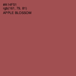 #A14F51 - Apple Blossom Color Image