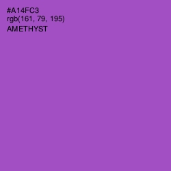 #A14FC3 - Amethyst Color Image