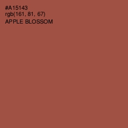 #A15143 - Apple Blossom Color Image