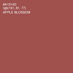 #A1514D - Apple Blossom Color Image