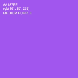 #A157EE - Medium Purple Color Image