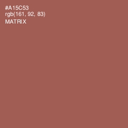 #A15C53 - Matrix Color Image