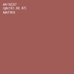 #A15C57 - Matrix Color Image