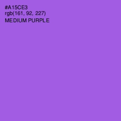 #A15CE3 - Medium Purple Color Image