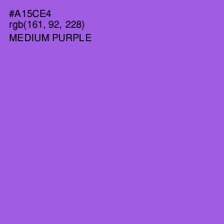 #A15CE4 - Medium Purple Color Image