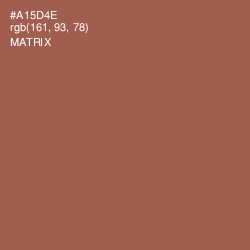 #A15D4E - Matrix Color Image