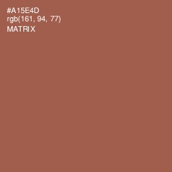 #A15E4D - Matrix Color Image